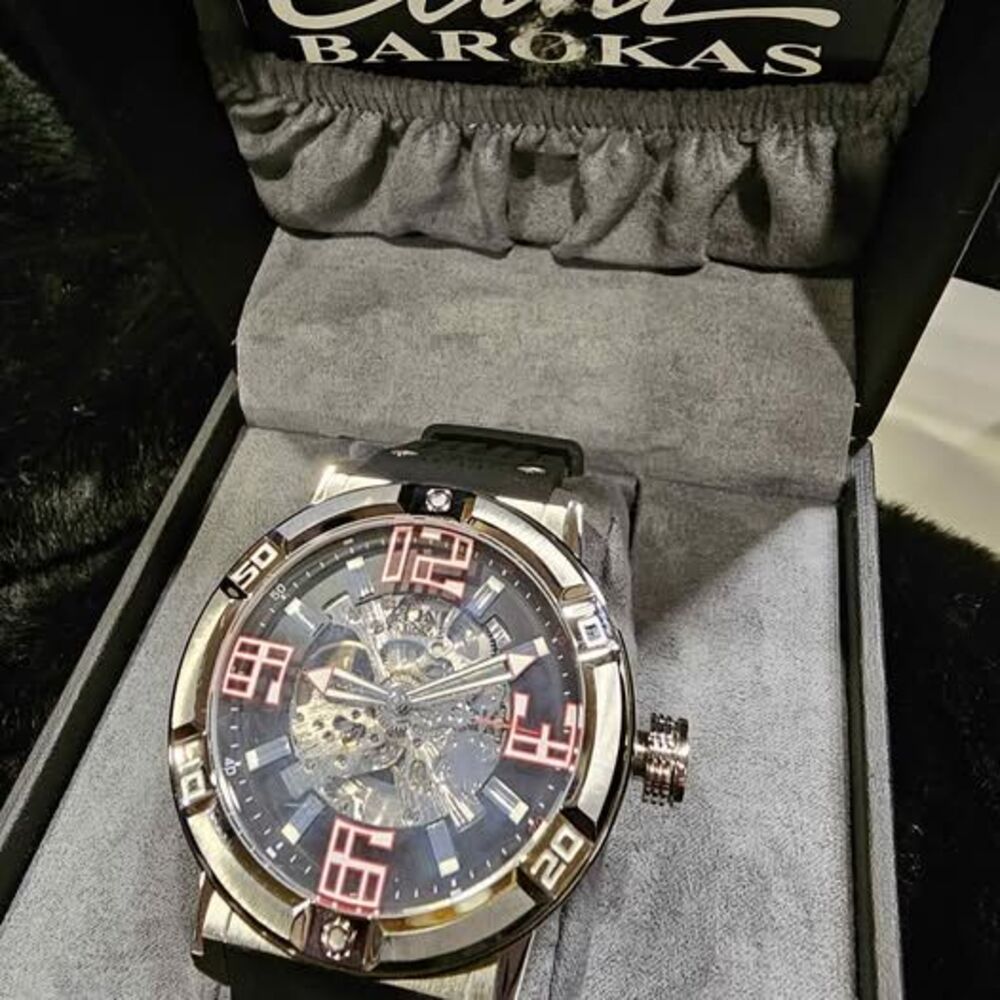 New in box! Elini Barokas Automatic Skeleton watch